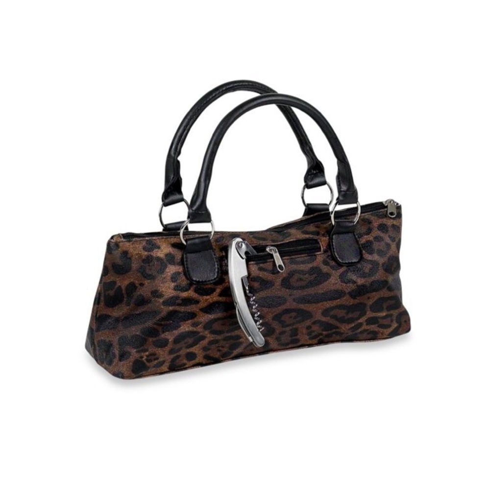 NWT Primeware Leopard 🐆 Insulated Wine Clutch 🍷